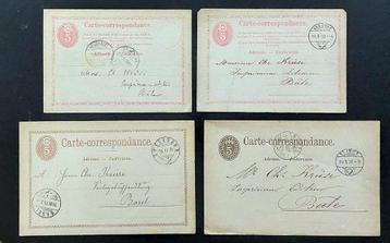 Carte Correspondance, 4 x uniek ca. 1875 beschikbaar voor biedingen