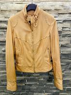 Prachtig jack van Aphero in beige leer met goud accenten, Aphero, Beige, Zo goed als nieuw, Ophalen