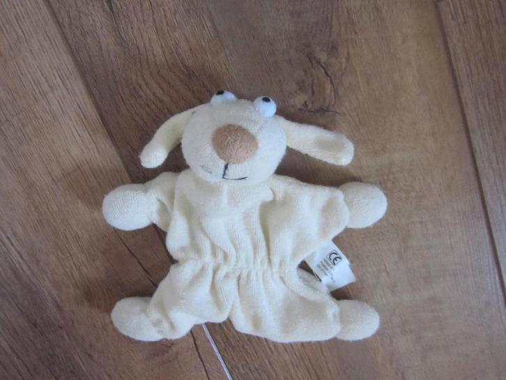 Hema roomwit badstof knuffel - doek konijn of hond kopje, Kinderen en Baby's, Speelgoed | Knuffels en Pluche, Nieuw, Hond, Ophalen of Verzenden