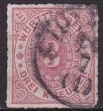 Mooi kavel oud Duits Wurttemberg GZB530., Postzegels en Munten, Postzegels | Europa | Duitsland, Overige periodes, Verzenden, Gestempeld