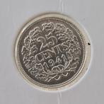 Nederland 25 cent 1941 Wilhelmina zilver, Verzenden, Zilver, 25 cent, Koningin Wilhelmina