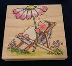 Penny Black houten stempel. Nieuw. “ Lazy days”  3782J., Hobby en Vrije tijd, Ophalen of Verzenden, Nieuw, Houten stempel