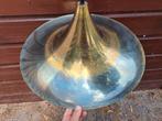 hanglamp vintage stijl, tinten messing koper, groen en goud, Ophalen of Verzenden