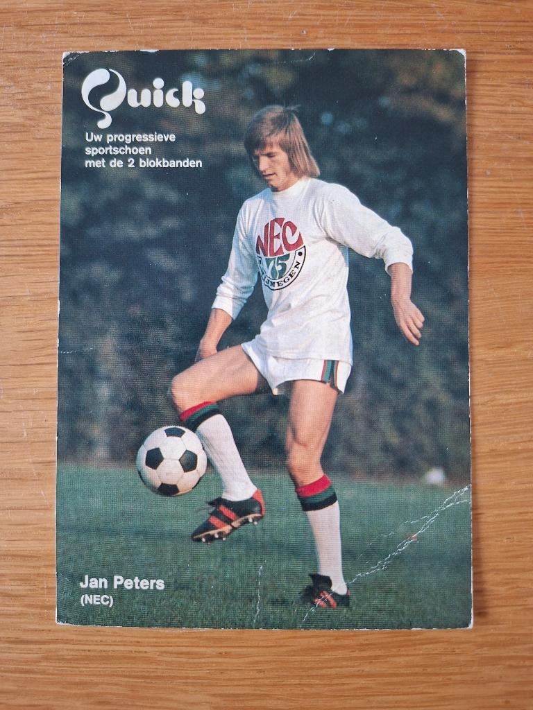 Originele Quick postkaart van Jan Peters., Verzamelen, Sportartikelen en Voetbal, Ophalen of Verzenden, Gebruikt, Overige binnenlandse clubs