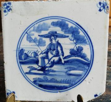 Tegel. 13/13 cm.  beschikbaar voor biedingen