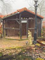 Voliere geheel compleet inclusief vogels en toebehoren., Ophalen, Gebruikt, Hout, Volière