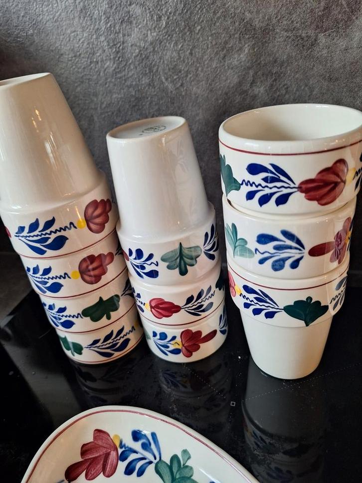 Boerenbont Servies Collectie, Huis en Inrichting, Keuken | Servies, Gebruikt, Compleet servies, Boerenbont, Aardewerk, Ophalen of Verzenden