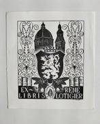 Exlibris René Lotigier (A. Duyck, 1943) (griffioen, Gent), Antiek en Kunst, Ophalen of Verzenden