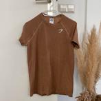 Gymshark T-shirt, Beige, Maat 34 (XS) of kleiner, Zo goed als nieuw, Ophalen