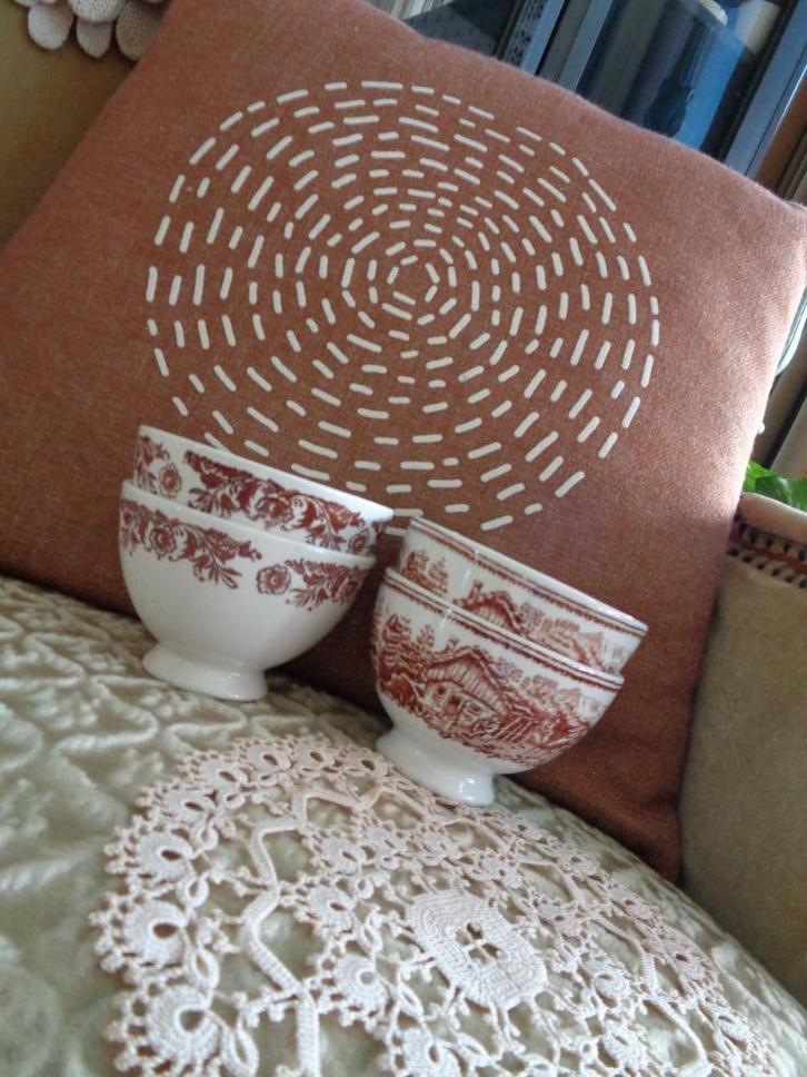 2 Spoelkommen Boch Landschap en 2 Oude 2/0 ** Mimosa **, Antiek en Kunst, Antiek | Servies los, Ophalen of Verzenden