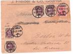 Dantzig Germania en 5Pf schip briefstuk, Ophalen of Verzenden, Overige periodes, Gestempeld