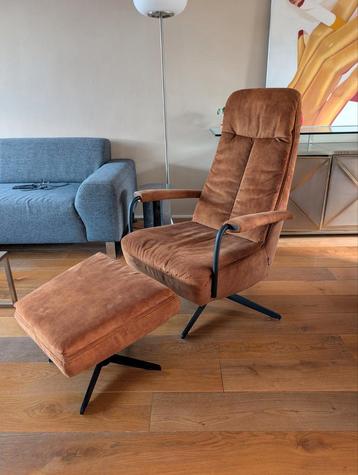 Prominent Luxe draai fauteuil cognac. beschikbaar voor biedingen