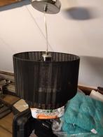 Leuke zwarte hanglamp met pegels 30 cm breed, Ophalen, Zo goed als nieuw, Rond, 25 tot 50 cm
