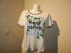 Marccain wit voorjaars zomer shirt print kraaltjes kleur N4