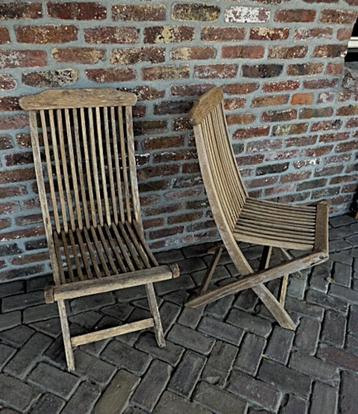 2 x Hardhouten tuinstoel / tuinstoelen beschikbaar voor biedingen