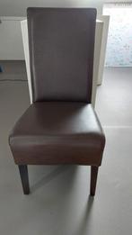 6 nog goed zittende leren stoelen, Huis en Inrichting, Stoelen, Ophalen, Gebruikt
