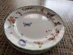 te koop 4 x Janneke Brinkman Fruits and Flowers borden 21 cm, Ophalen, Gebruikt, Bord(en), Overige stijlen