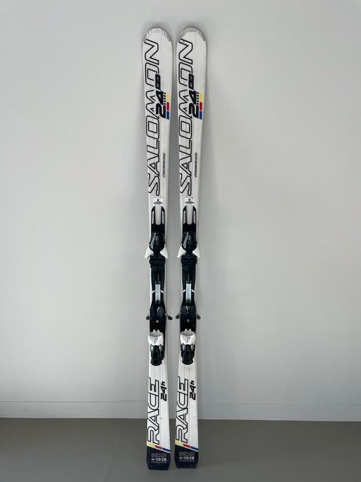 Salomon 24Hours Race Powerline skis met Z12 binding 178 cm, Sport en Fitness, Skiën en Langlaufen, Zo goed als nieuw, Ski's, Skiën