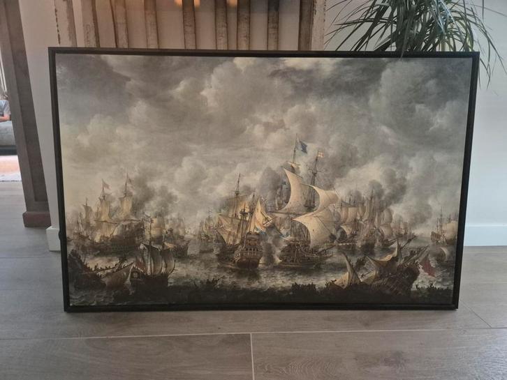 De Slag bij Ter Heijde (WERK aan de MUUR), Antiek en Kunst, Kunst | Schilderijen | Abstract, Ophalen