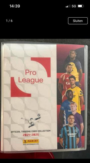 Panini pro league 24/25 Alle Spelerskaarten vanaf 0,30 eu/st beschikbaar voor biedingen