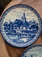 Delftsblauwe borden 3 stuks, Antiek en Kunst, Antiek | Wandborden en Tegels, Ophalen of Verzenden