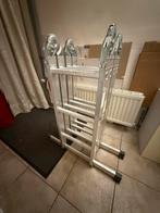 Aluminium Vouwladder ladder trap multifunctioneel, Ophalen, Zo goed als nieuw, Ladder, Opvouwbaar of Inschuifbaar