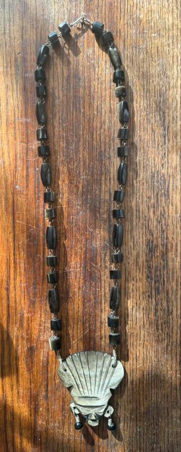 Zwart Obsidiaan Maya ketting Vintage Souvenir beschikbaar voor biedingen