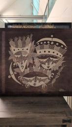 Batik Schilderij met Uniek Design, Antiek en Kunst, Ophalen of Verzenden