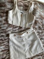 Nikkie Tweed Setje Maat 36, Beige, Ophalen of Verzenden, Zo goed als nieuw, Maat 36 (S)