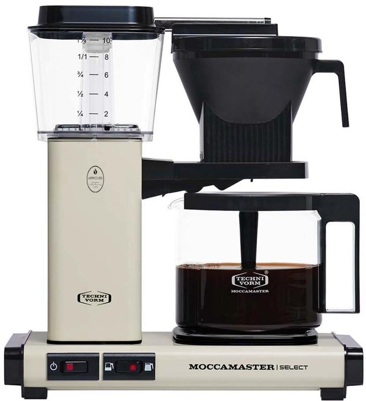 Nieuw Moccamaster Technivorm Douwe Egberts Off White 53974, Witgoed en Apparatuur, Koffiezetapparaten, Nieuw, Gemalen koffie, Koffiemachine