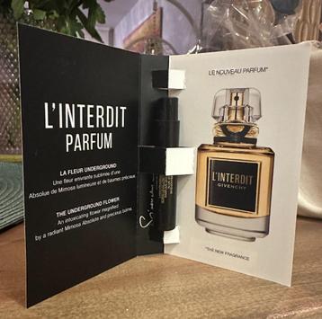 Givenchy L'Interdit Parfum tester sample proefje 1ml beschikbaar voor biedingen