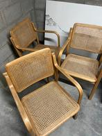 Mooie houten stoeltjes, Huis en Inrichting, Ophalen, Riet of Rotan, Gebruikt, Drie