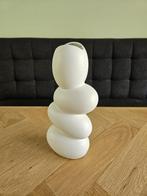 Vaas keien wit, Wit, Aardewerk of Porselein, Nieuw, Ophalen of Verzenden