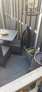 Bistroset / balkonset / bistroset met stoelen / wickerset, Ophalen, Aluminium, 2 zitplaatsen