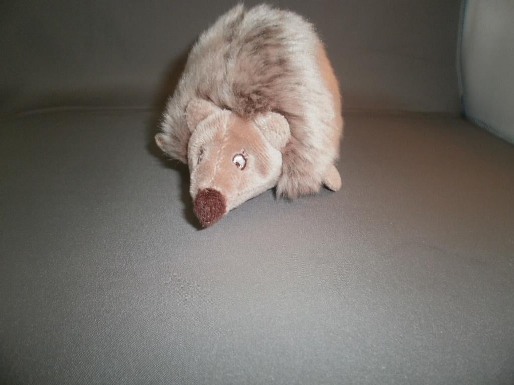 ikea egel bruin velours harig rug gestikte ogen 24 cm, Ophalen of Verzenden, Zo goed als nieuw, Overige typen