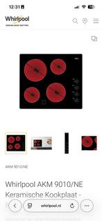 Whirlpool AKM 9010/NE Keramische Kookplaat - Inbouw -, Witgoed en Apparatuur, Kookplaten, Gebruikt, Keramisch, Inbouw, 4 kookzones