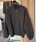 Grijs bomberjack met strass, Nieuw, Ophalen of Verzenden, Jasje, Maat 36 (S)