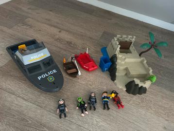 Playmobil Set - Politie, Piraten, Eiland beschikbaar voor biedingen