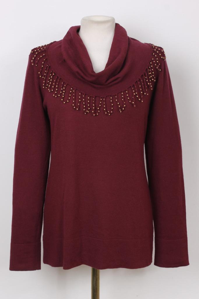 Herfst! Wollen set Caroline Biss maat 42, Kleding | Dames, Truien en Vesten, Zo goed als nieuw, Maat 42/44 (L), Rood, Verzenden