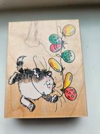 Penny Black Houten Stempel - Kat met Ballonnen, Hobby en Vrije tijd, Ophalen, Zo goed als nieuw, Houten stempel