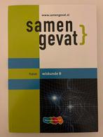 Samengevat Wiskunde B HAVO, Boeken, Schoolboeken, Ophalen of Verzenden, Nieuw, HAVO, Wiskunde B