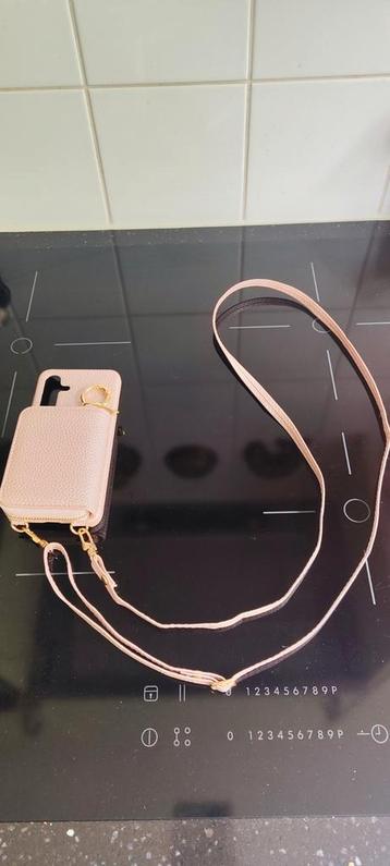 Telefoonhoesje/tasje voor Samsung S24, metallic roze beschikbaar voor biedingen