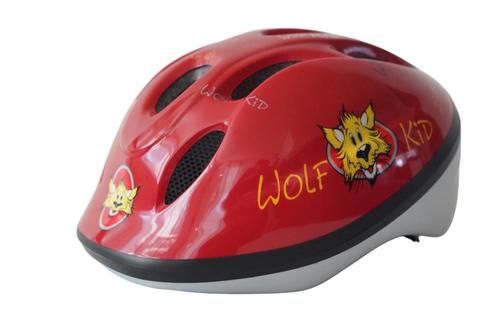 Kinderfietshelm / Fietshelm BICO Wolf Kid LED lampje KXXXJE!, Fietsen en Brommers, Fietsen | Kinderfietsjes, Nieuw, Minder dan 16 inch
