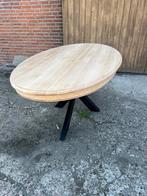 Ovallen tafel met stalen matrix poot, Huis en Inrichting, Tafels | Eettafels, Ophalen, 100 tot 150 cm, Eikenhout, Nieuw
