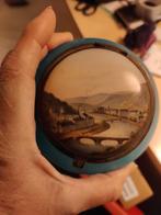 Glazen potje met porselein deksel, Ophalen of Verzenden