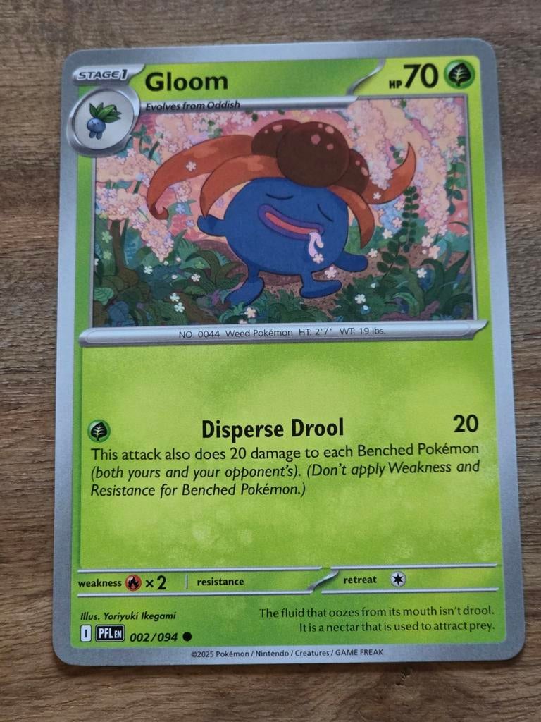 Pokémon Gloom 002/094 - Non Holo - PFL, Ophalen of Verzenden, Nieuw, Losse kaart