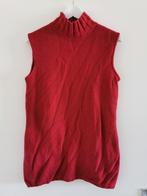 Les Bleus Rode mouwloze gebreide trui wol Large ZGAN Rood, Kleding | Dames, Ophalen of Verzenden, Zo goed als nieuw, Maat 42/44 (L)