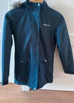 Donkerblauwe winterjas- meisje - trollkids - mt 152, Ophalen of Verzenden, Gebruikt, Meisje, Jas