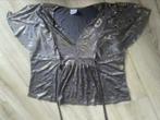 Bagoes maat 5 54 56 top shirt zilver grijs shirt, Verzenden, Zo goed als nieuw, Grijs, Shirt of Top