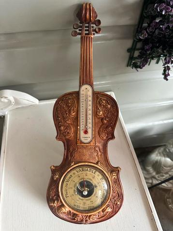Antieke Viool Barometer & Thermometer Tissot ca. 1950 beschikbaar voor biedingen